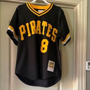 Black Pirates Jersey with Yellow Accents